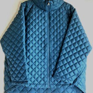 Athleta Whisper Featherless Jacket – Teal Quilted, Size Large